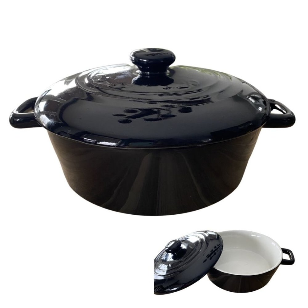 Casserole Dish With Lid In Black /Personal Size Bakeware